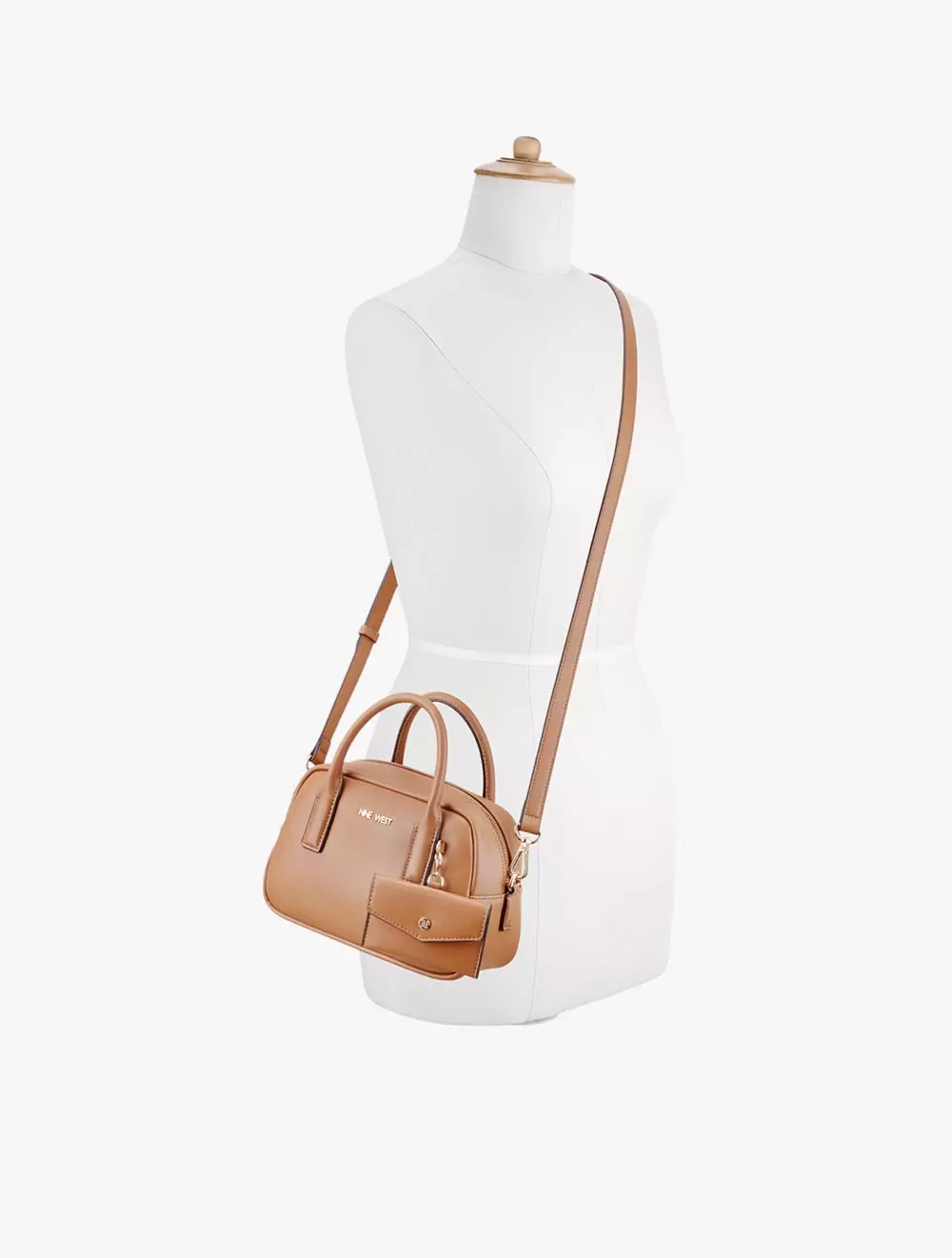 Nine West Becher Mini Satchel Womens Crossbody Bags - Brown