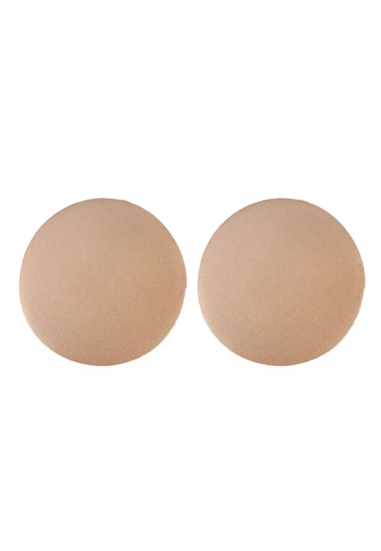 Heart Shape Beige Silicone Gel Petal Reusable Nipple Cover Concealers