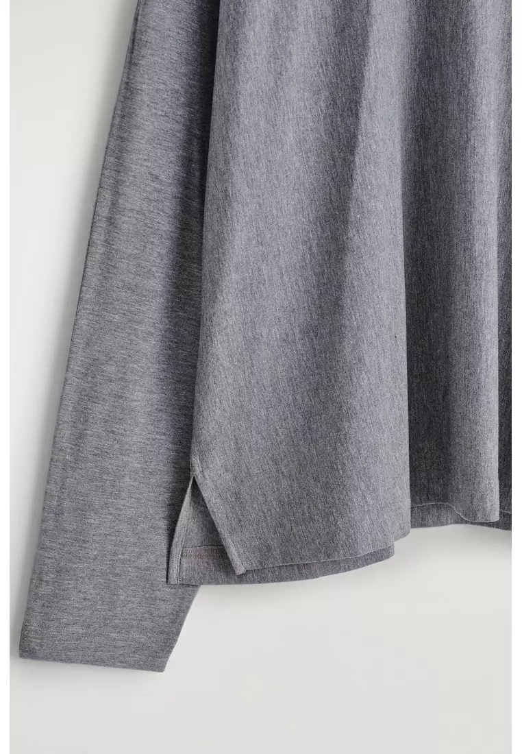 FLUID JERSEY LONG-SLEEVED TOP