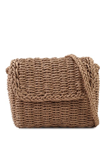 Jual Rubi Boxy Woven Cross Body Bag Original Zalora Indonesia