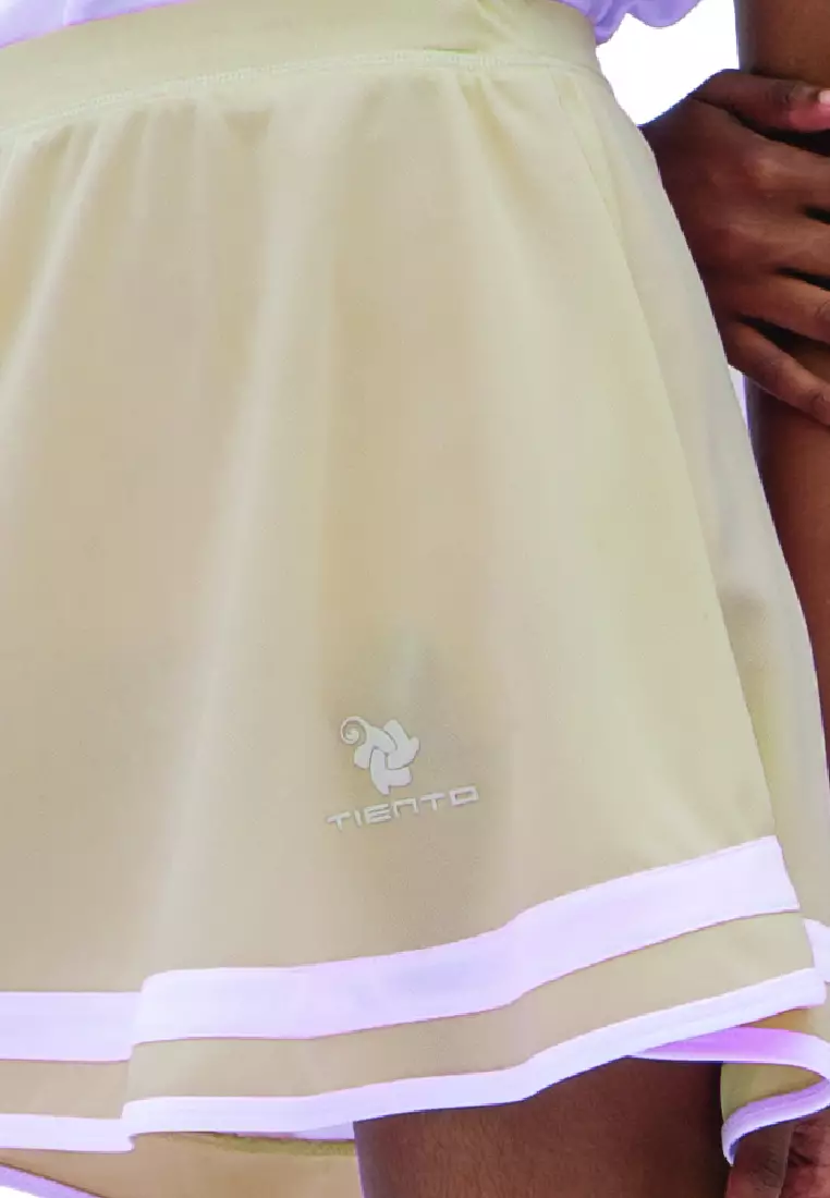 Tiento Aurora Rok Pendek Olahraga Wanita Lari Tenis Golf Running Adjustable Sport Skirt Dry Fit