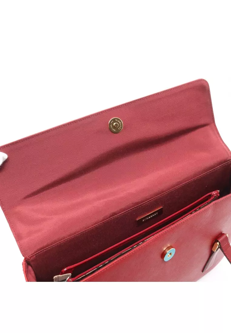 Red burberry purse hot sale