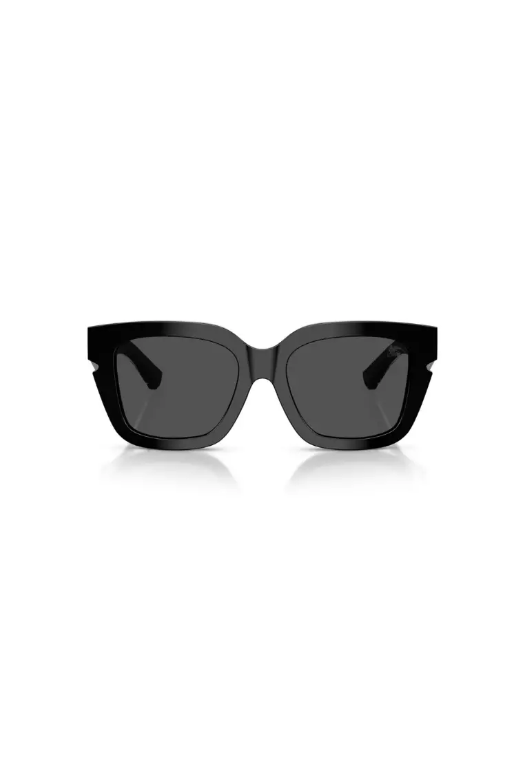 Women's Square Frame Black Acetate Sunglasses - BE4453