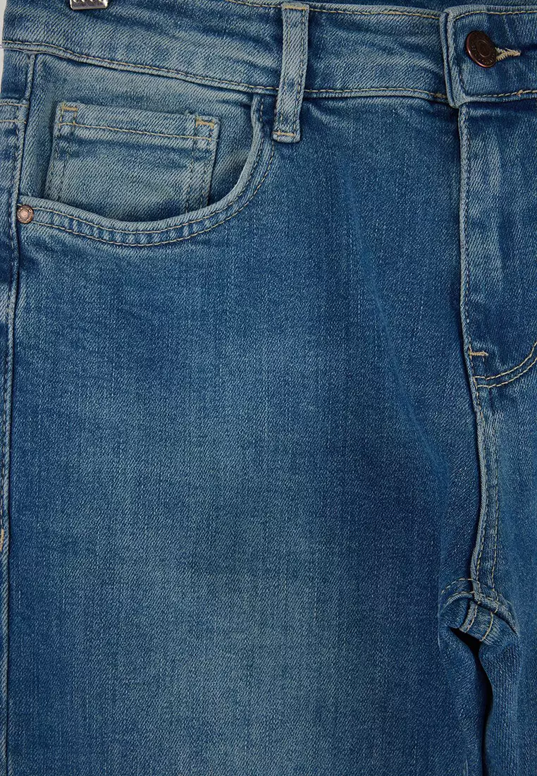 Slim Fit Stretch Fabric Denim Pants Jeans