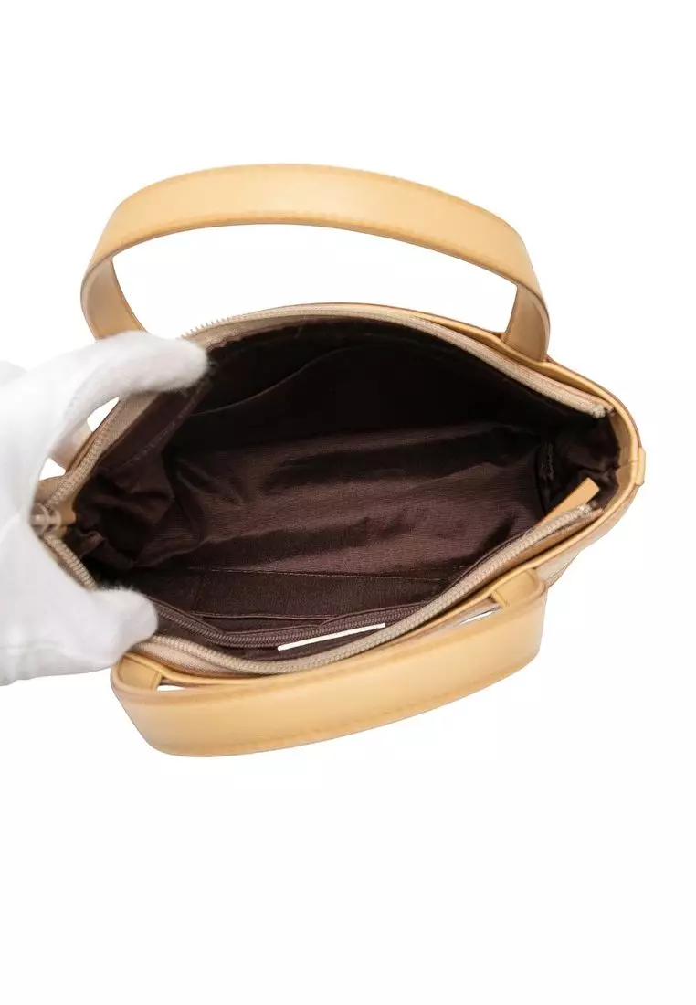 Pre-Loved Burberry Leather And Suede Stitch Tote