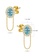 Aquae Jewels yellow Earrings Princess Chain 18K Gold and Diamonds - Yellow Gold,Amethyst 94380AC0A16802GS_1
