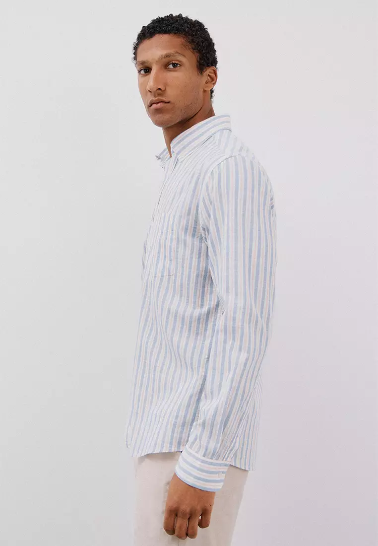 Flame striped shirt