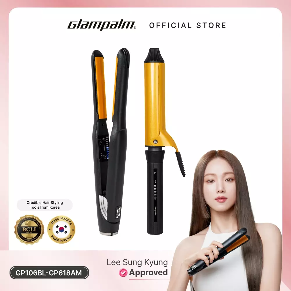 Paket Glampalm Catokan Volumizer GP106BL - Pengeriting Rambut GP618AM