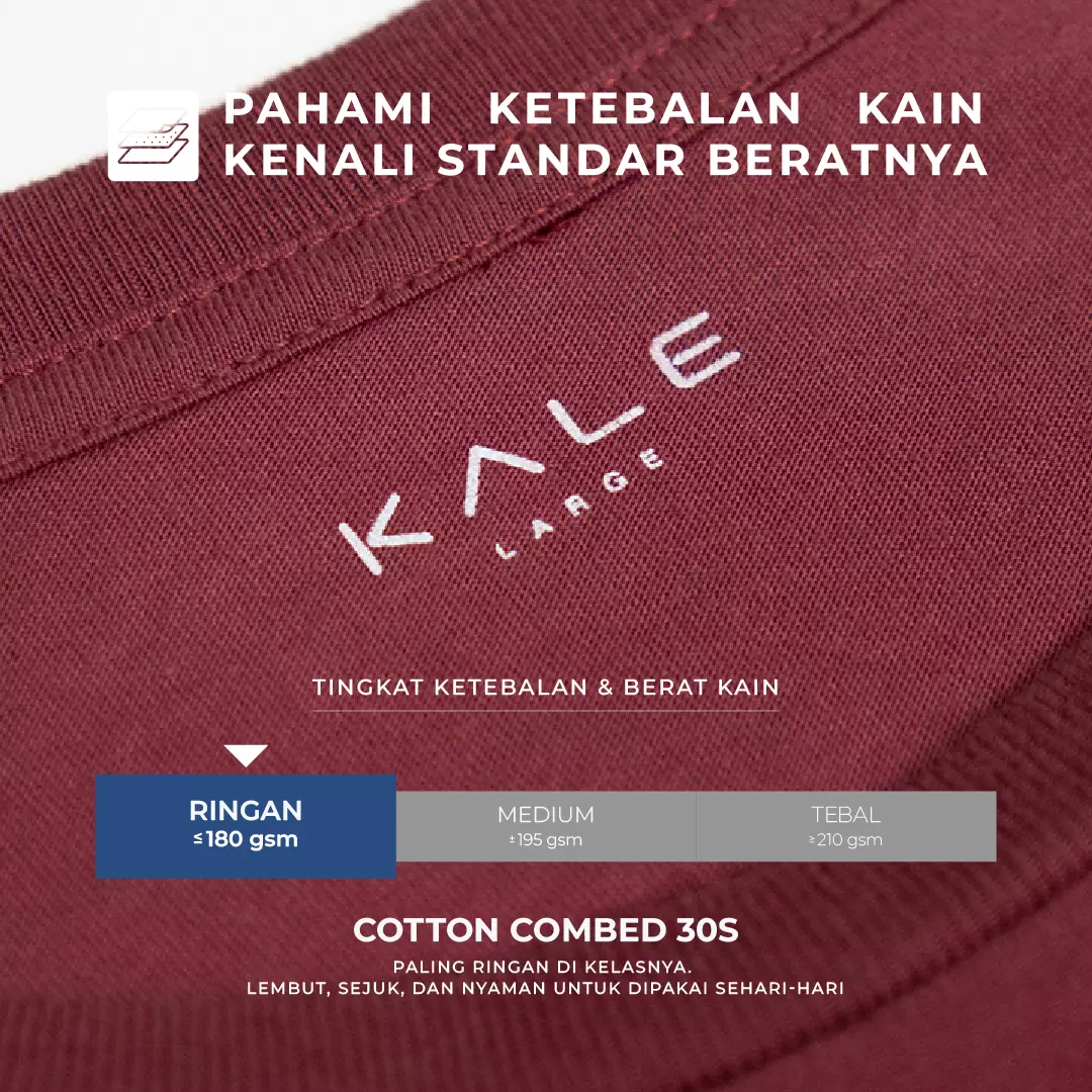 Kale Arion Dusty Maroon / T-Shirt Pria Lengan Pendek / Unisex