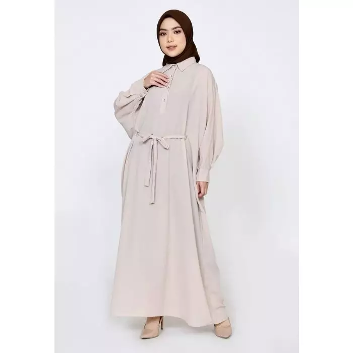 BUY 1 GET 1 Alicia Dress x Saqila Tunik | Light Brown - Salem