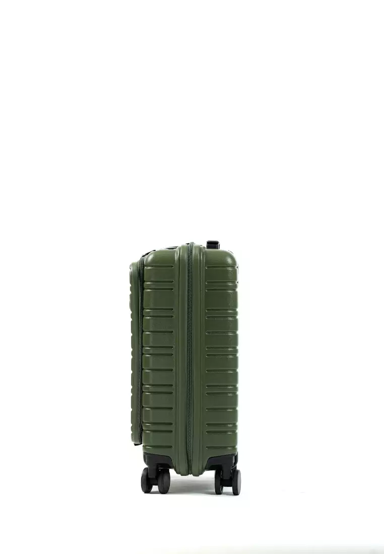 Sigma 20" Small Hard Case With Laptop Compartment Luggage Olive