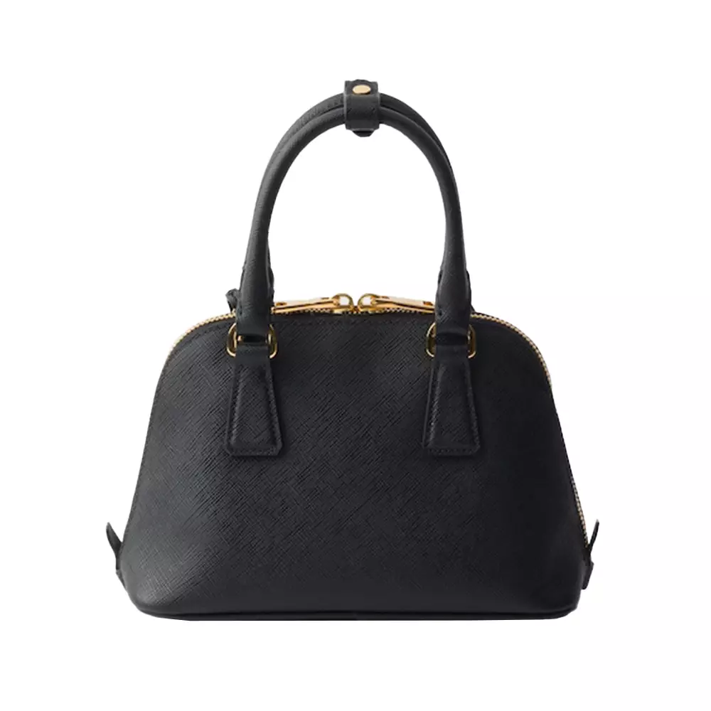 Promenade Saffiano Leather Mini Handbag Black