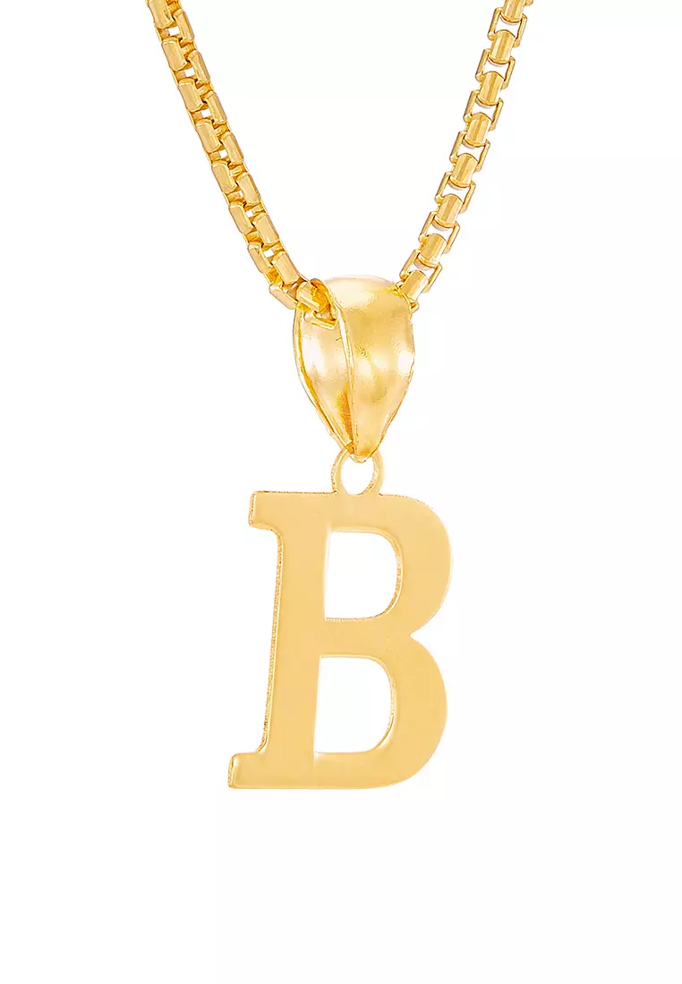 HABIB 916/22K Yellow Gold Alphabet Pendant STP060723(B)