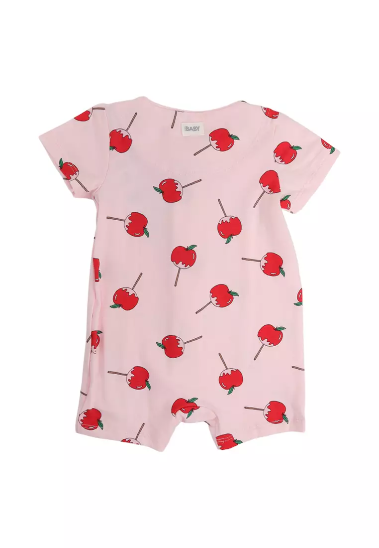 The Short Sleeves Zip Romper