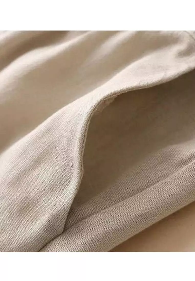 Big Size Cotton-flax Casual Pants RZ9020