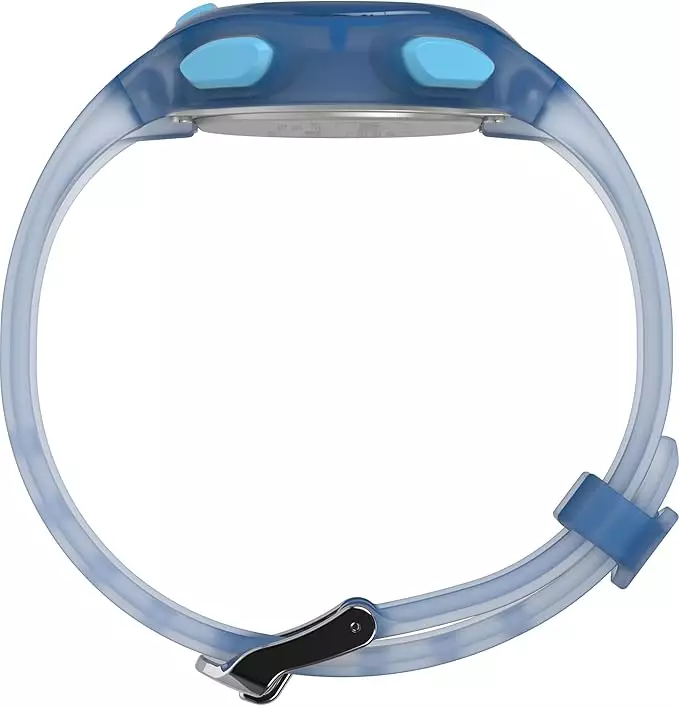 Jam Tangan Wanita Timex Ironman Essential Digital Dial Blue Resin Strap TW5M65800NN Original