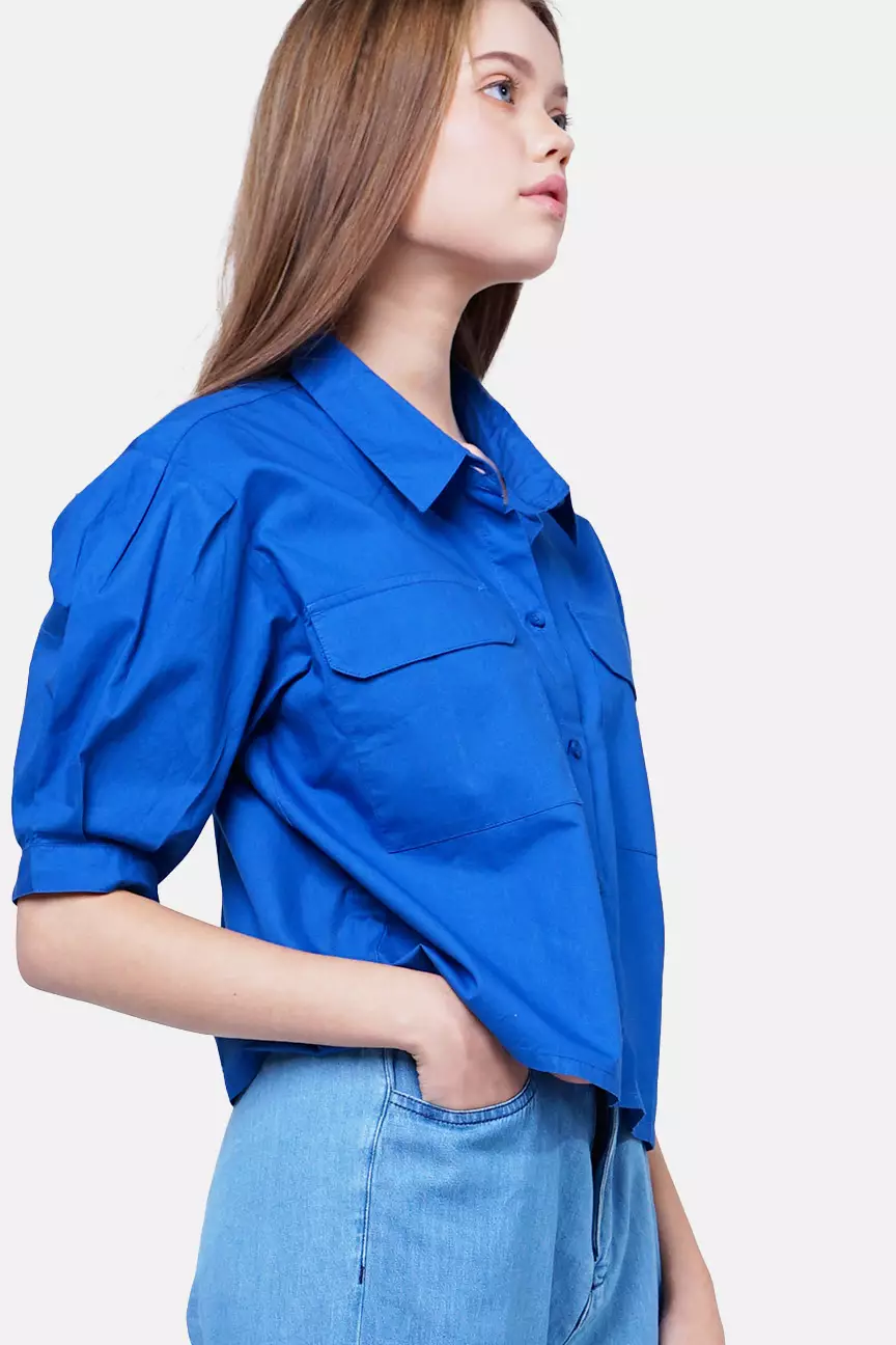 Kemeja Wanita Levina Blue