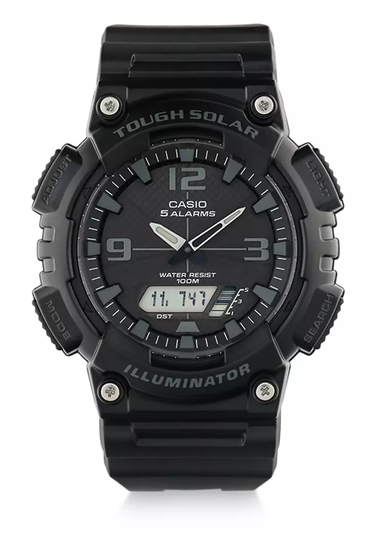 Casio Jam Tangan Pria - Black - Resin - AQ-S810W-1A2VDF