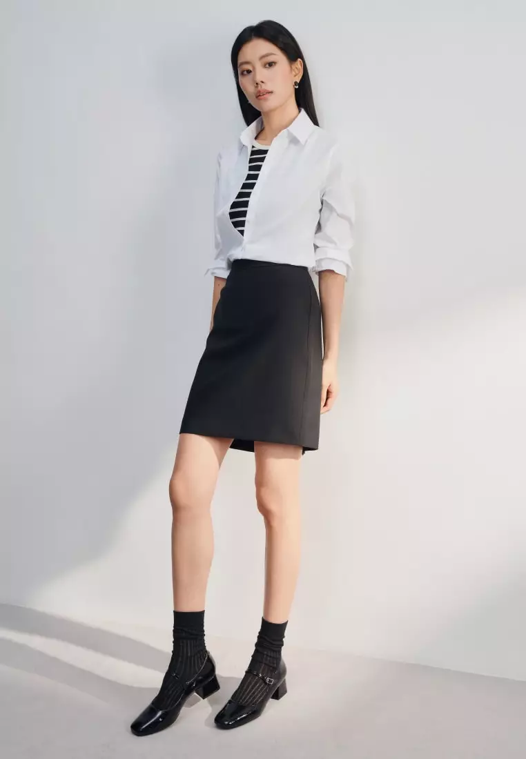 Easy Care Cotton Nylon Spandex Fine Twill Shirt