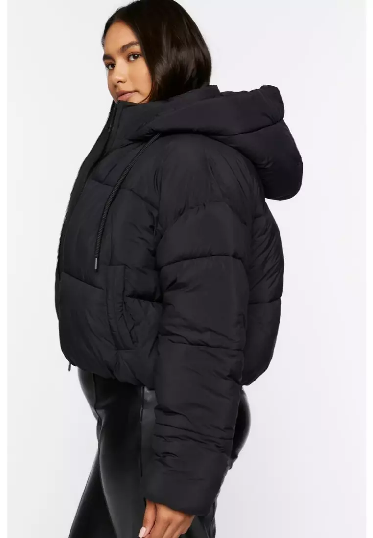 Cropped puffer jacket forever 21 hotsell