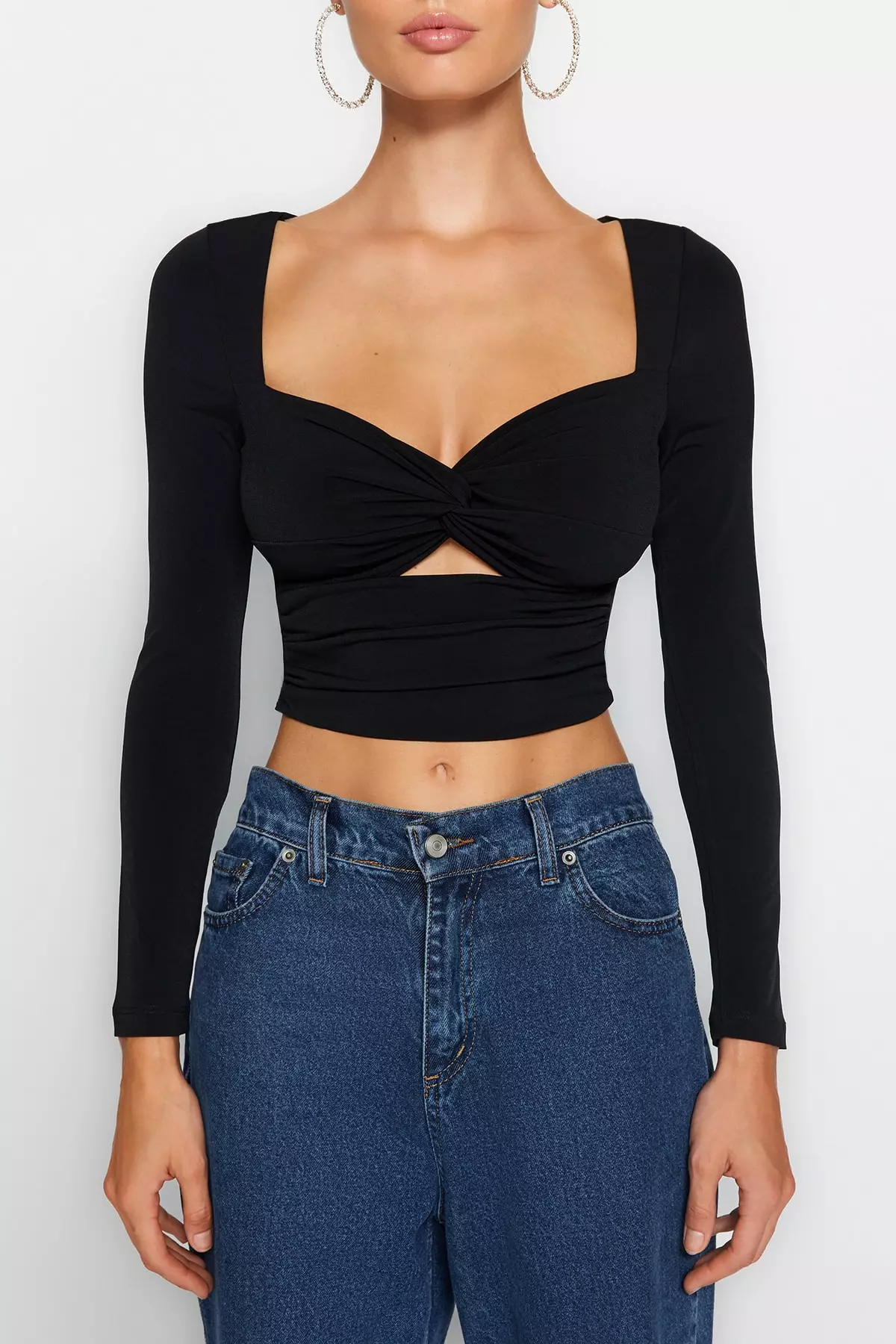 Twist Crop Blouse