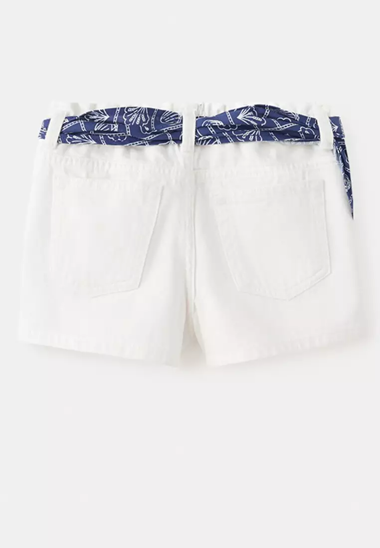 Scarf Detail Multi-Position Shorts