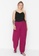 Trendyol pink Plus Size Wide Leg Woven Trousers 662FBAA42B4B45GS_4