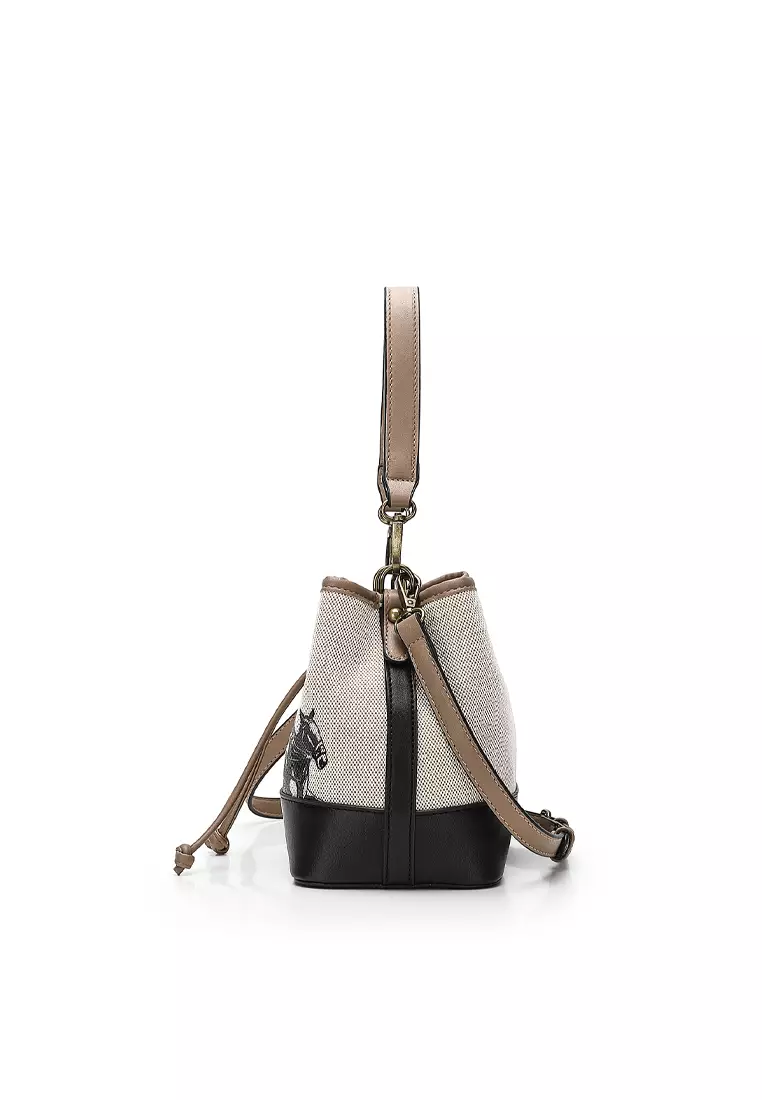 Top Handle Bag / Sling Bag / Crossbody Bag - Black