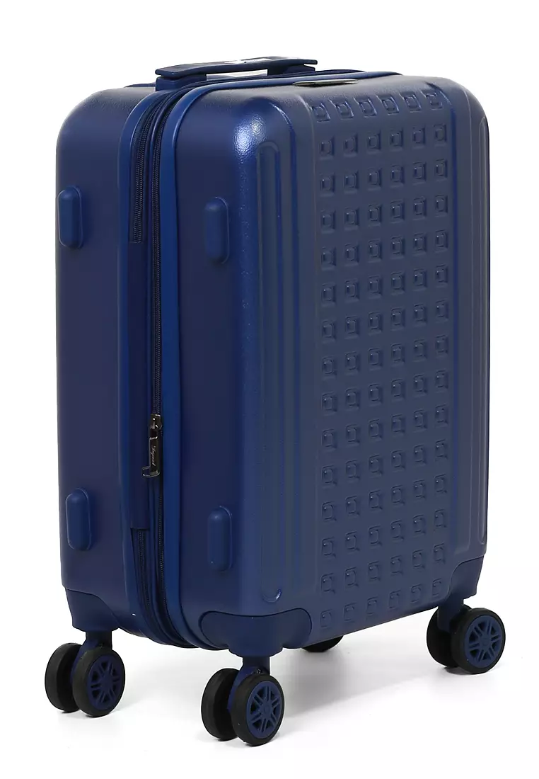 Carlton Koper Hardcase TSA Lock Unisex Size 20 Inch Suitcase Large Compartment Expander Zipper Material Polycarbonate ORIGINAL - Blue