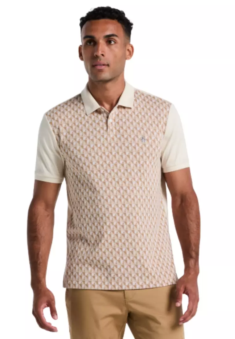 slim fit dress slacks Original Penguin Men's Core Oxford Long Sleeve Shirt in Bright White/White, Size 2XL, 100% Cotton main image 0