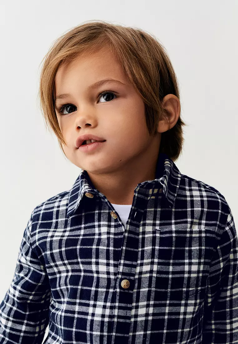 Buy MANGO BABY RegularFit Check Shirt 2023 Online ZALORA Singapore