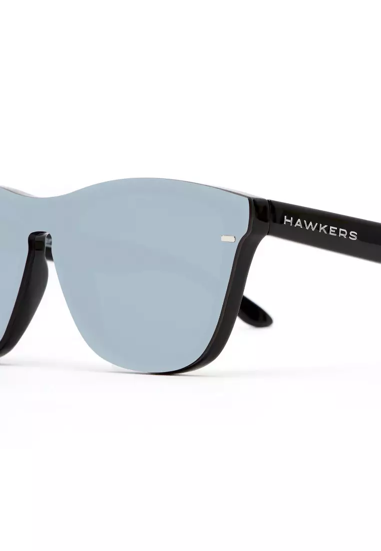 HAWKERS Chrome Black ONE VENM HYBRID Sunglasses for Men and Women. UV400 Protection. Official Product Designed in Spain