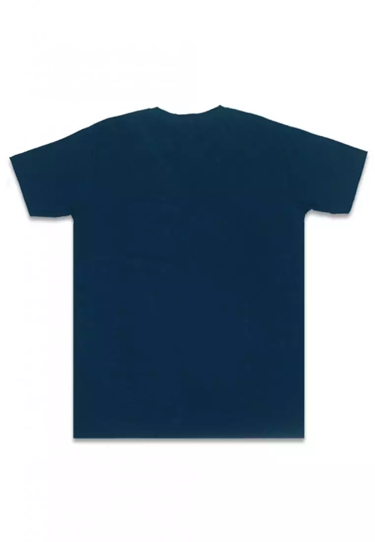 MTG29 kaos pria simple jepang inverted katakana navy