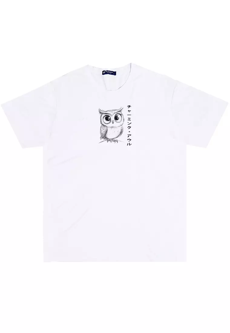 MTU88 Kaos burung hantu instacool putih