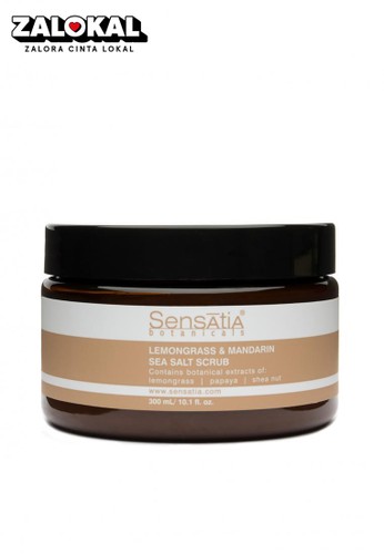 Jual Sensatia Botanicals Sensatia Botanicals Lemongrass Mandarin Sea Salt Scrub 300ml Original Zalora Indonesia