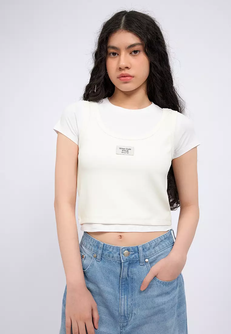 Double Layer Short Sleeve Top