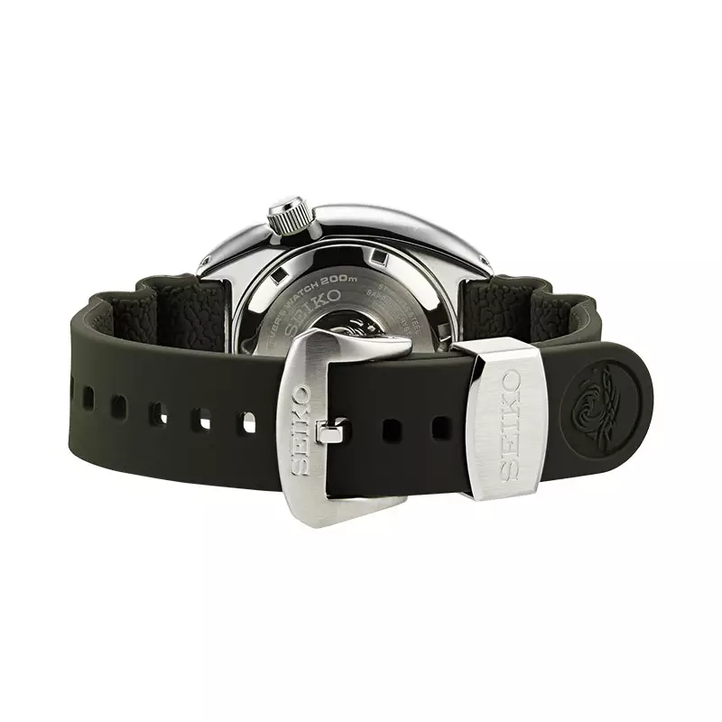 Jam Tangan Pria Seiko Prospex SRPE05K1 King Turtle Automatic Green Dial Green Rubber Strap