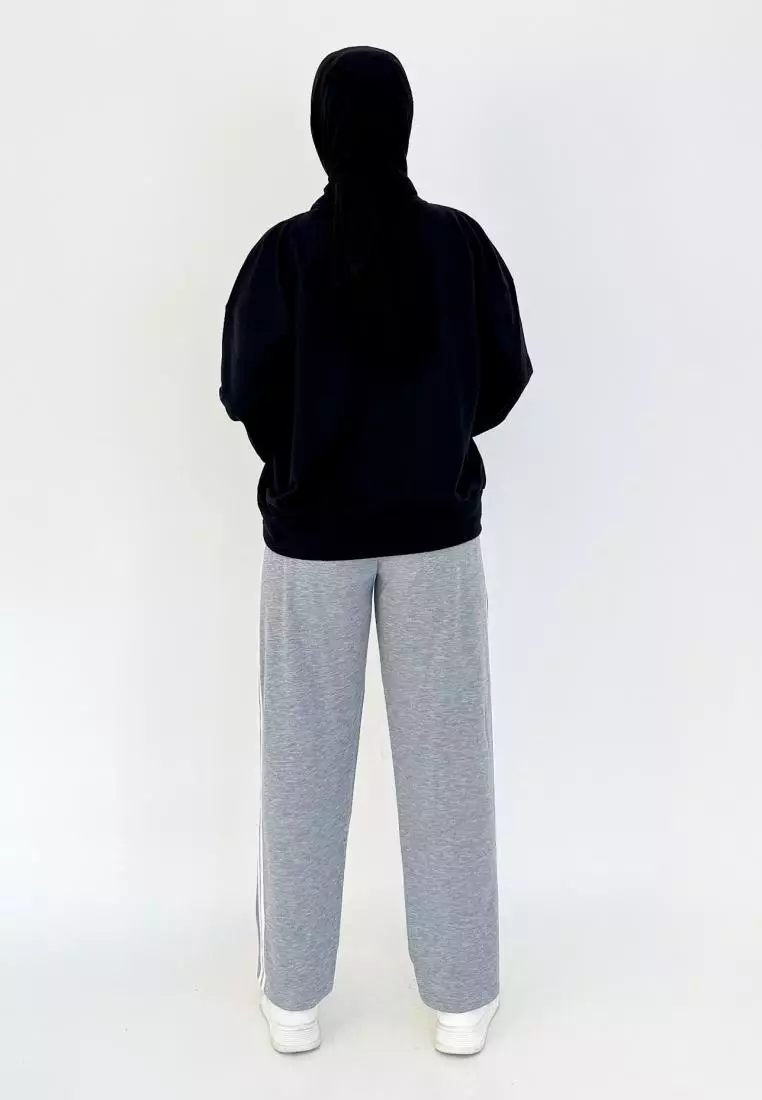Set Sporty Daily (Setelan Training Sweatpants) HITAM - ABUMUDA