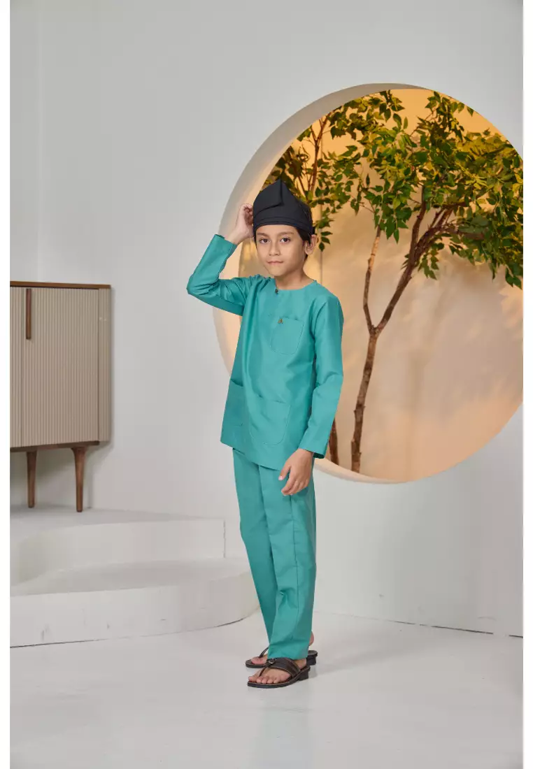 Baju Melayu Moden Teluk Belanga For Kids