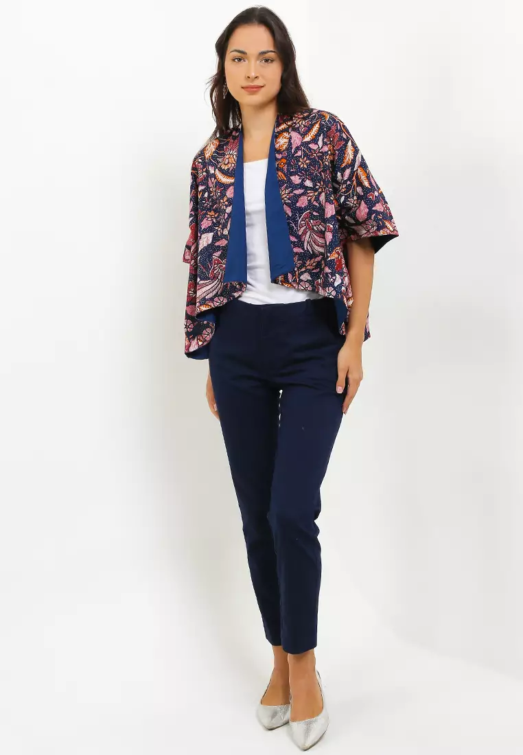 Asana Cardigan Batik Katun Motif Tiga Negeri
