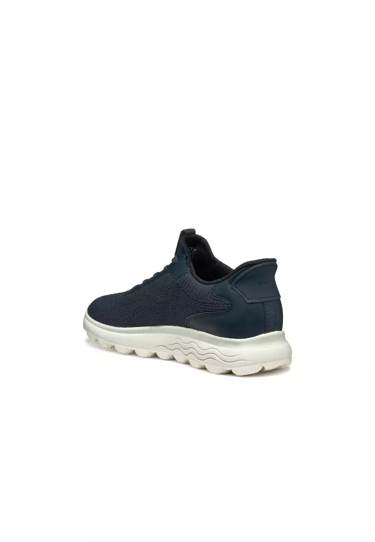 GEOX Ladies Spherica PLUS Fabric Sneakers - Navy D557MA-06KBC-C4002S5