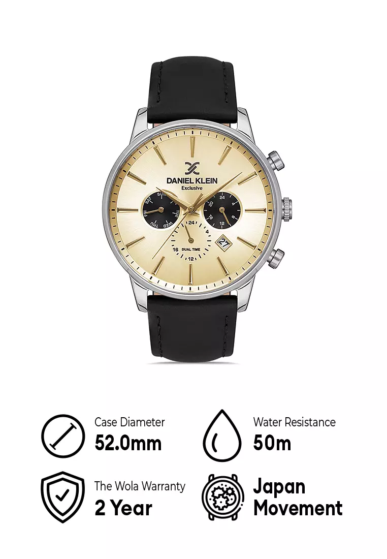 Daniel klein dual outlet time watch