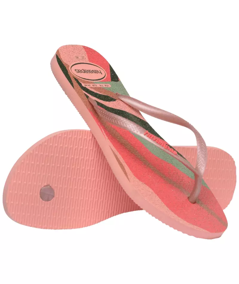 Havaianas 1106 Slim Palette Glow Blossom - Sandal Wanita