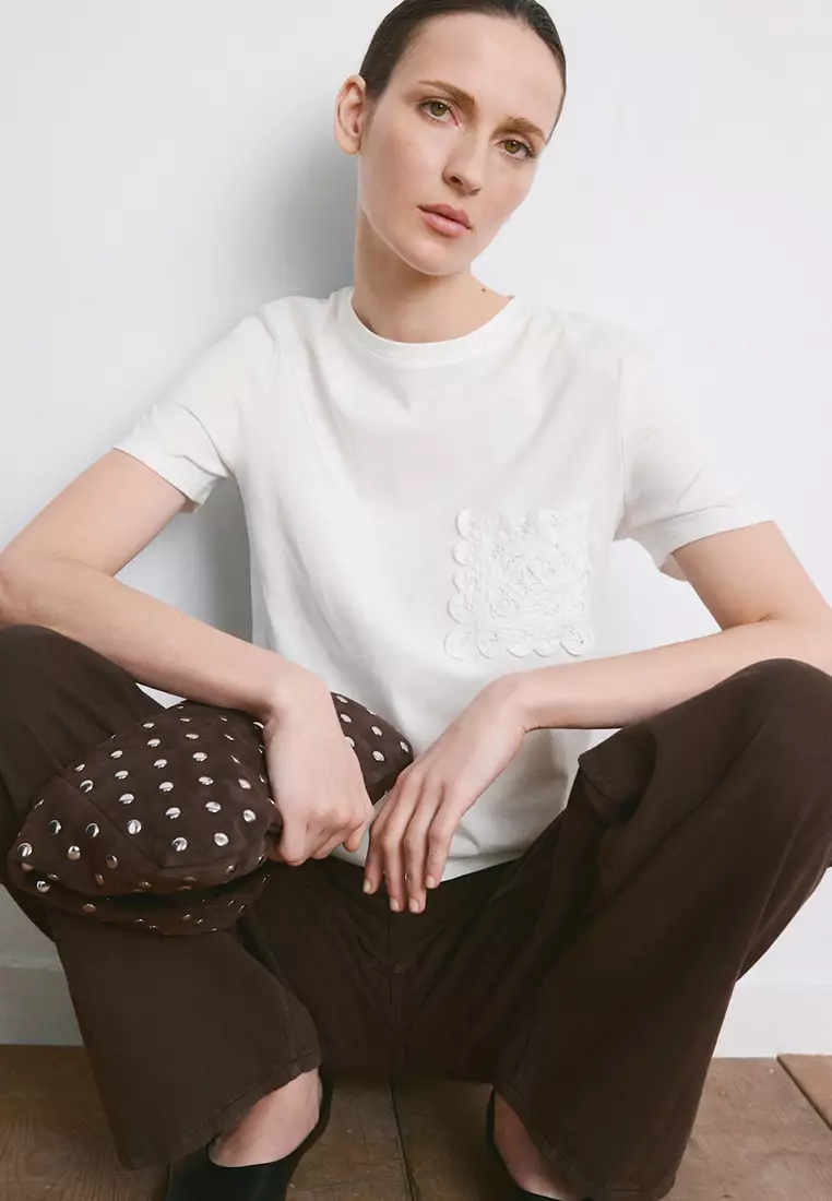 Embroidered Cotton T-Shirt