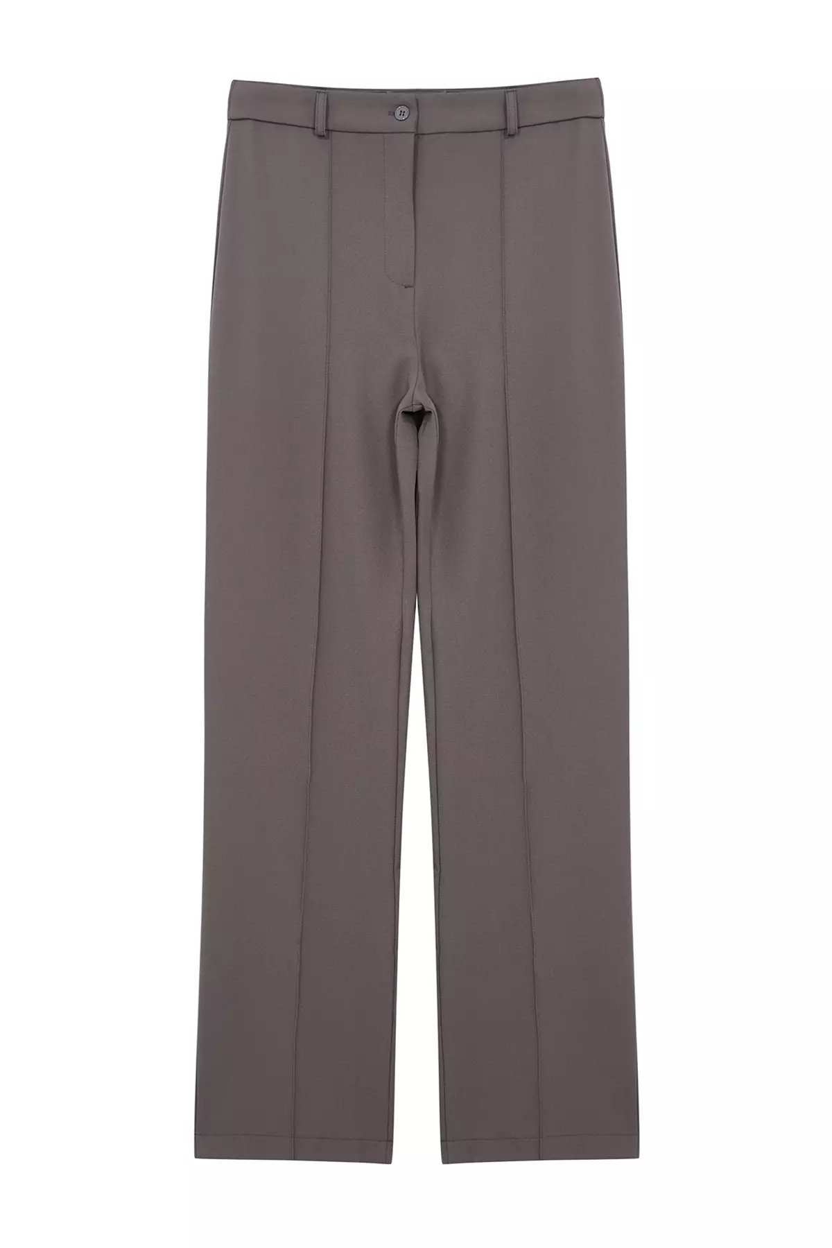 High Waist Straight Cut Trousers