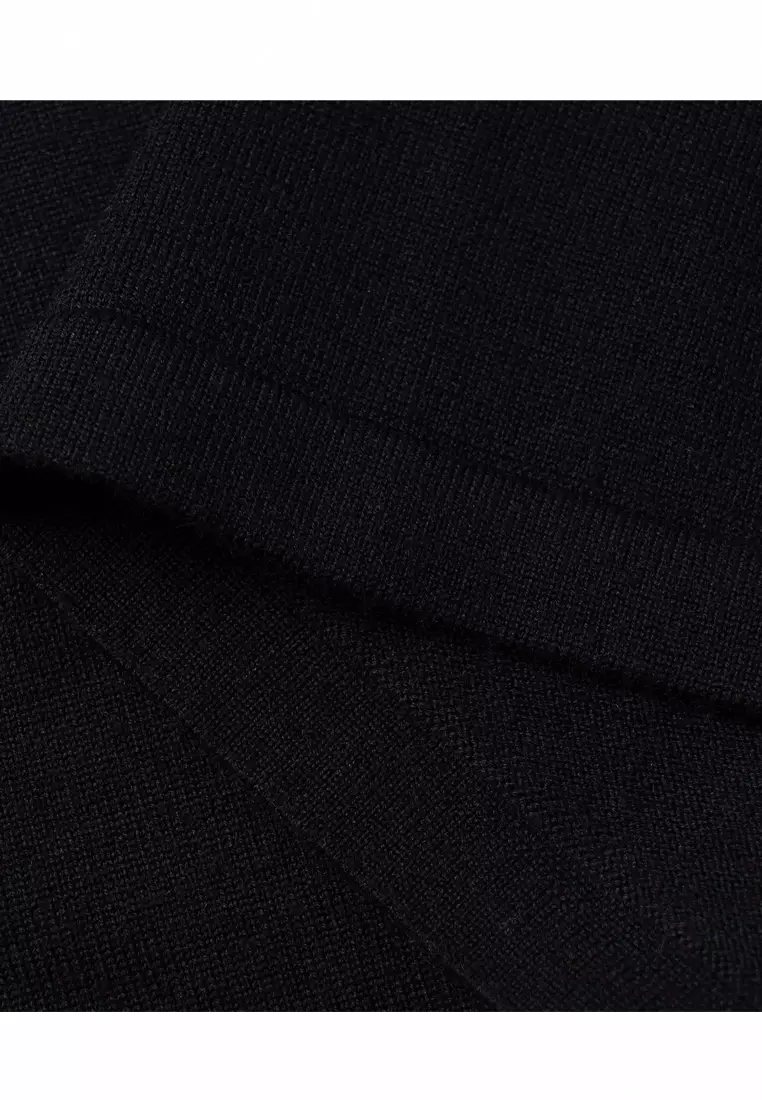 Men's Long Sleeve Polo in Black 80926391