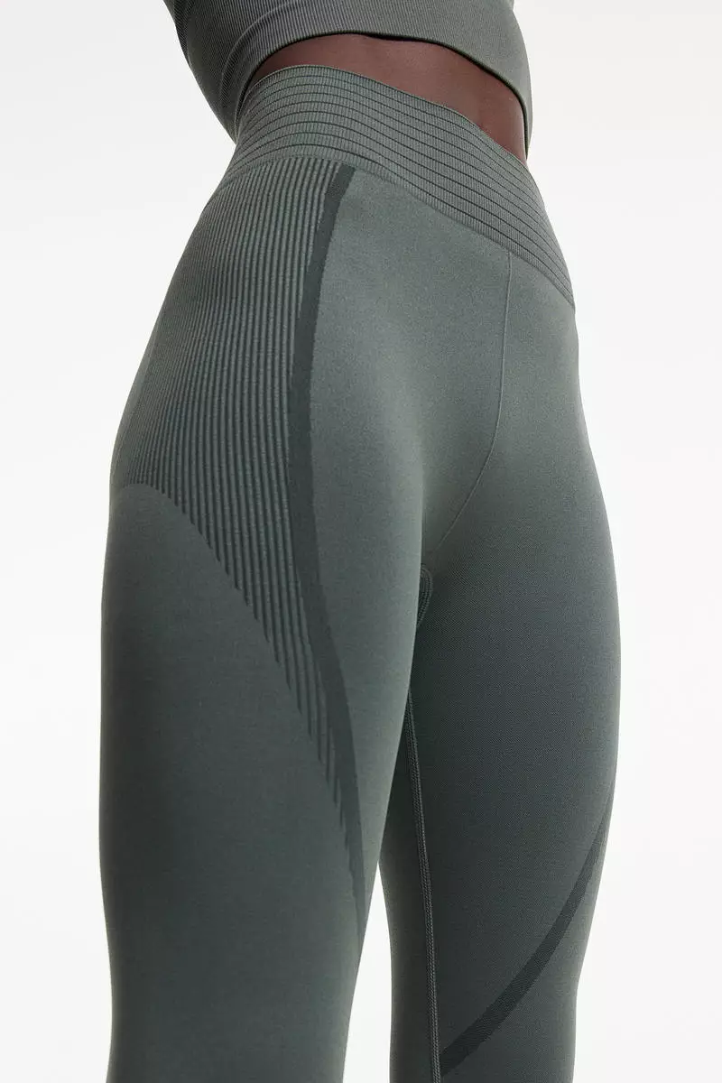 DryMove™ High Shine Sports tights - Dark grey
