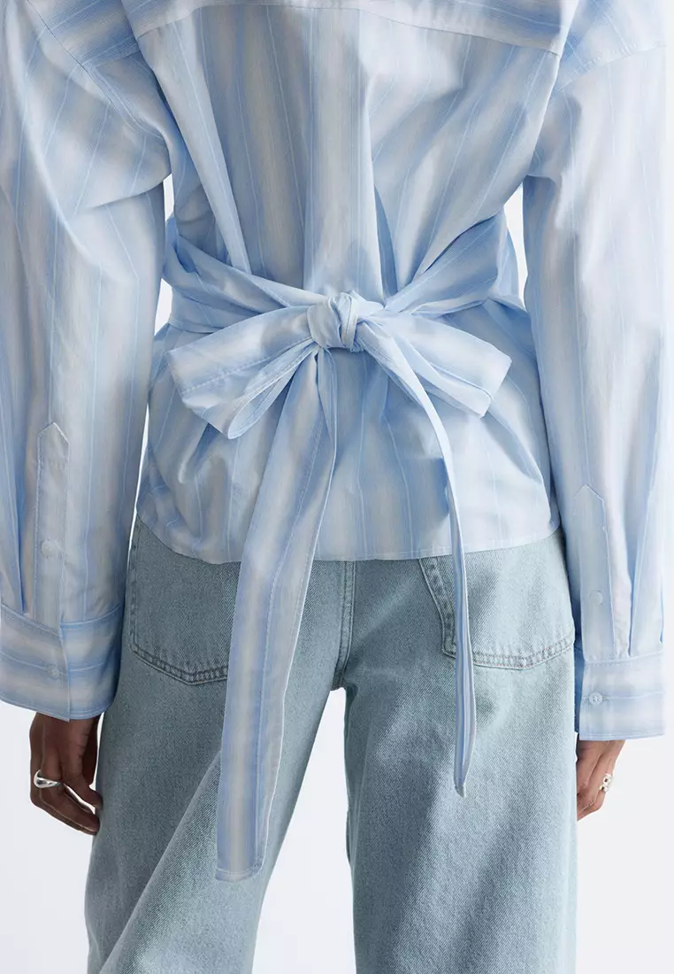 Tie-Waist Cotton Shirt