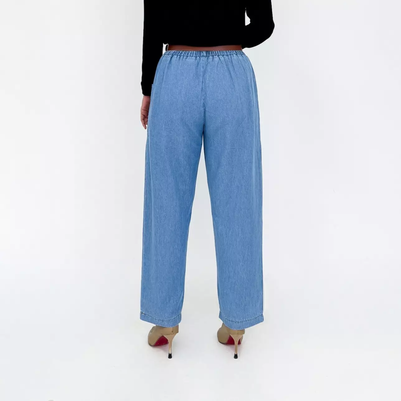 IZZA BAGGY DENIM PANTS Celana Panjang Soft Jeans Wanita