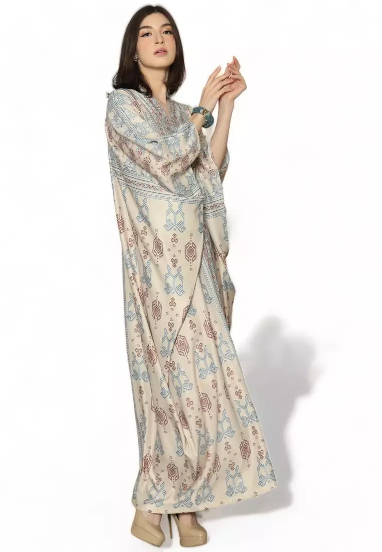 Kanzi Exclusive Long Sleeve Songket Kaftan
